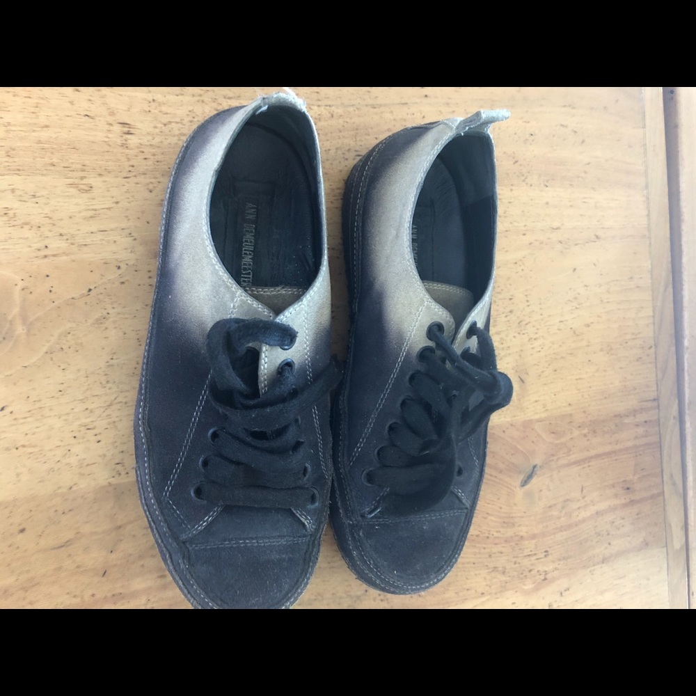 Ann demeulemeester 2 tone low tops